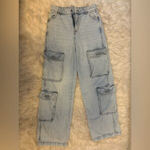 H&M Light Blue Flare & Wide Leg Jeans